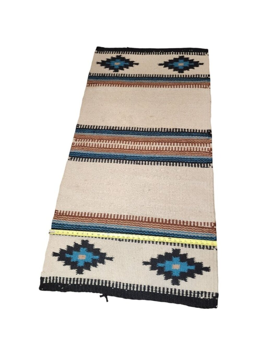 Handmade Vintage Southwestern Area Rug, 33"x64"